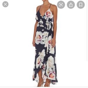 Intermix Floral Chiffon Maxi Dress